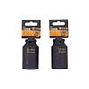 2 Pcs 1/2" Dr. Air Impact Socket Deep 6 Points CR-MO Metric 32mm 18091232