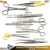 ENT Medical Students Suture Training Kit Surgical Needle Holder Scissors Forceps