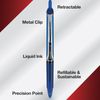 PILOT Precise V5 RT Refillable & Retractable Liquid Ink Rolling Ball Pens, Extra
