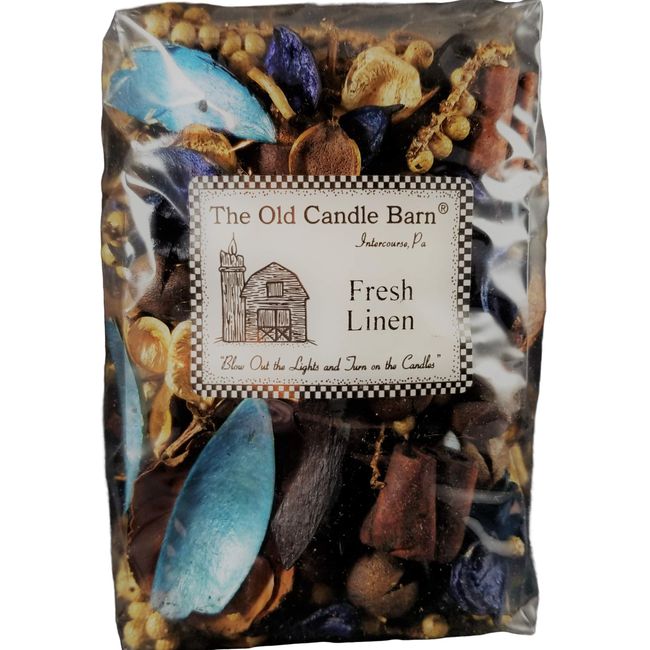 Old Candle Barn Fresh Linen Potpourri - Perfect For Spring, Summer, Fall, and Winter Decoration or Bowl Filler