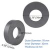 Ferrite Ring Magnet,2.75In Dia, Heavy Duty round Ceramic Disc Magnets 