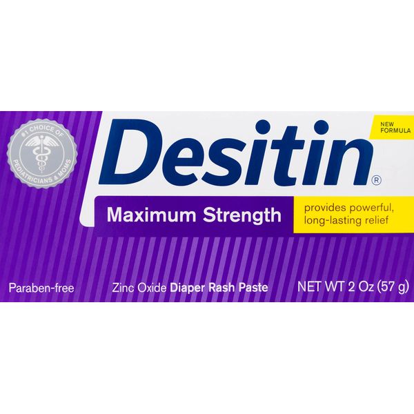 Desitin Maximum Strength, Diaper Rash paste with Zinc Oxide , 2 Oz (57 g)