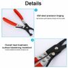1pc Hose Clamp Pliers Tool Ratchet Locking Flat Band Ring Spring Type Swivel