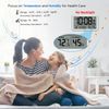 WallarGe Auto Set Digital Wall Clock Battery Operated, Desk Clocks with Tempe...