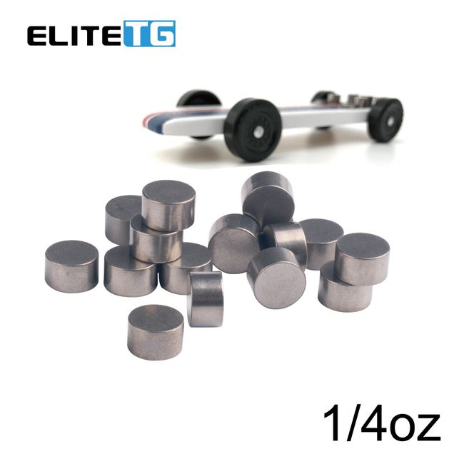 Elite TG 10PCS Tungsten Weight tungsten block Pinewood Derby Car Tungsten  Weight 10-Pack