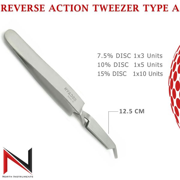 Elevate Your Precision with Premium Reverse Action Stainless Steel Tweezers
