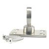 20mm Satin Nickel Decking Rope Eye Plate. Rope Post Fitting Rope End Fixing