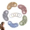 Elehui 100pcs 2mm Elastics Hair Bands Multicolor No Metal Hair Elastic Bands Ponytail Holders 5cm in Diameter Hair Ties Hair Bands Hair Bobbles for Women Men Girls Kids (multicolor)