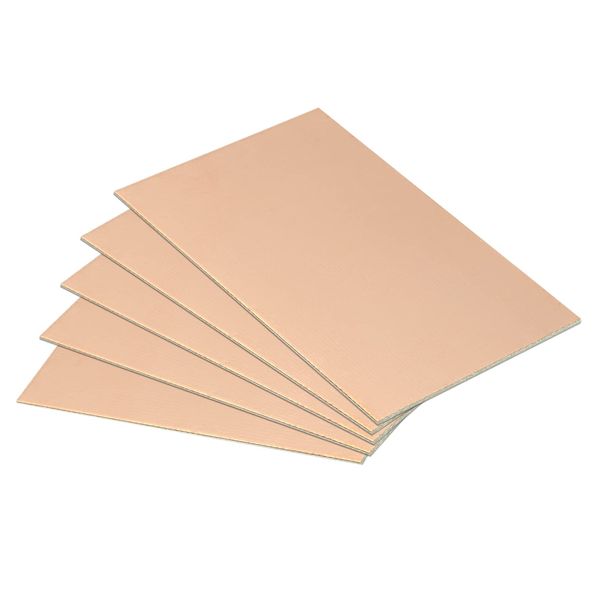 PATIKIL FR4 Single Side Copper Clad, 10 Pack 70 x 50 x 1.2mm PCB Laminate Circuit Board