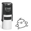 stampexpression - Baby Chick Self Inking Rubber Stamp - Black Ink (A-61703)