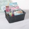 Rinboat Plastic Weave Storage Basket, Pack of 6