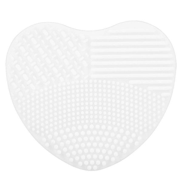 7Colors Makeup Brush Cleaner Silicone Heart Glove Cleaning Cosmetic Board Wash Washer (08)