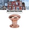 SPYMINNPOO 8Pcs 1:12 Scale Miniature Round Head Knobs, Metal Dollhouse Door Handle Knobs Furniture Knobs Accessories ( Bronze)