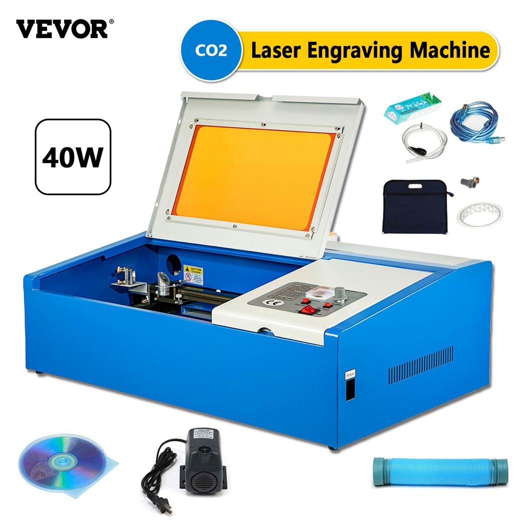 40W CO2 Laser Engraving Cutting Machine Engraver Cutter USB, 45% OFF