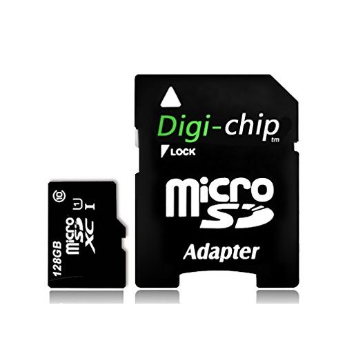 Digi-Chip 128GB Micro-SD Memory Card for Motorola G31, G50, G60s, G100, E20, E30, E40 Mobile Phones Smartphones