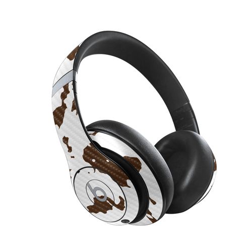 MightySkins Carbon Fiber Skin Compatible with Beats Studio Pro - Brown Cow | Protective, Durable Textured Carbon Fiber Finish | Easy to Apply, Remove, and Change Style