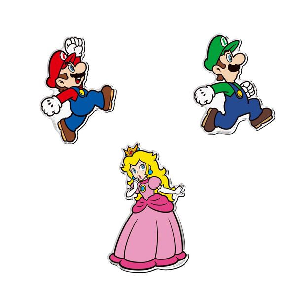 BANDAI Acrylic Super Mario Character Magnetism (Set of 14), Candy Toy, Chewing Gum (Super Mario)