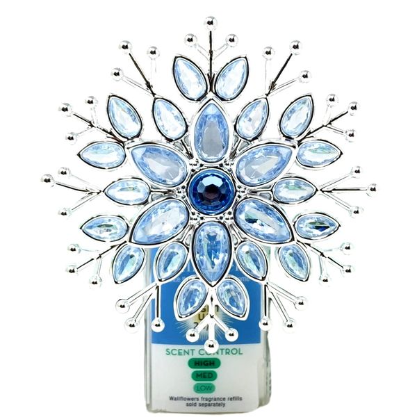 New Scent Control Snowflake Wallflower Nightlight Blue Bath & Body Works Plug-In