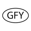 CafePress GFY Oval Car Bumper Sticker