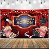 Lights Camera Action ポップコーン 映画ウォールポスター