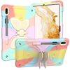 Butterfly Case Compatible With iPad 10th Gen 10.9 MultiColour Pink Rainbow with Strap