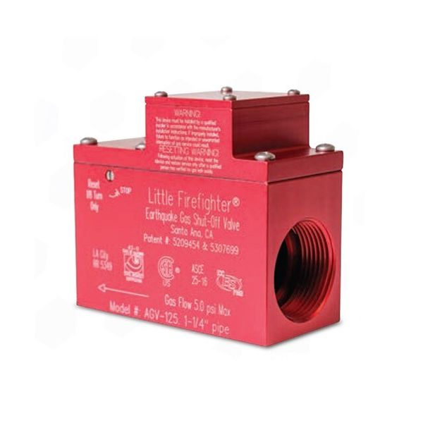 Little Firefighter Automatic Shut-off Valve - AGV125 1-1/4" Horizontal