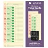 Lathem Weekly Time Cards, Double-Sided, for Lathem Model 2121/Side-Print Time Clocks, 100 Pack (M2-100)