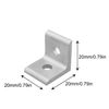 JCBIZ 10pcs 2020 Aluminum Extrusion Profile Inside Corner Bracket Right Angle Connector
