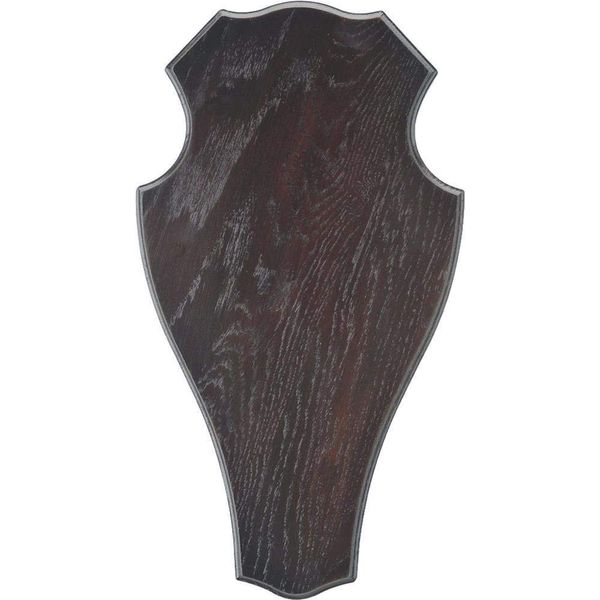 EUROHUNT Trophäenbrett Hirschschild Eiche 1 (Dunkel/45x24 cm)