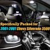 14Pcs White 6000K Interior LED Light Kit Pack Compatible with 2001-2007 Chevrolet Silverado 3500