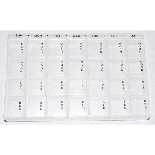 4 Pills A Day Weekly Pill Box