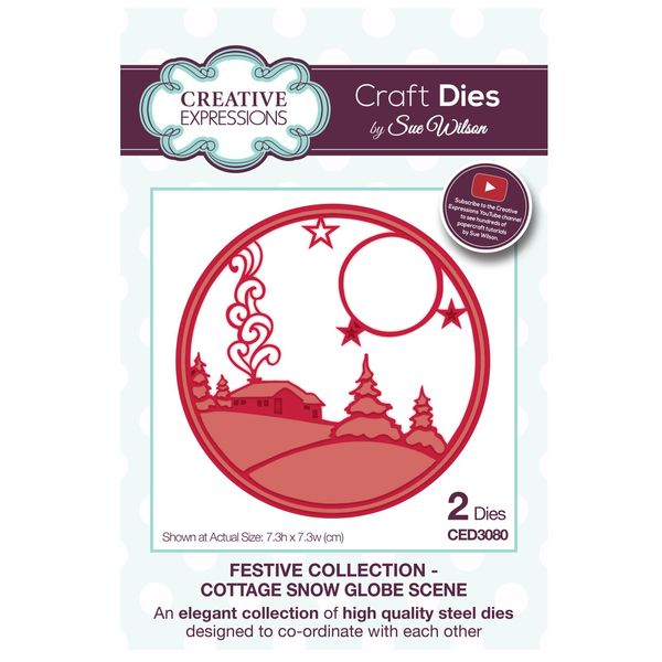 Creative Expressions - Festive Collection - Cottage Snow Globe Scene Die