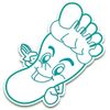 Azuma Foot Anti-stuffiness Sheets, TK Foot Yubi-chan 60 Sheets, Easy Installation