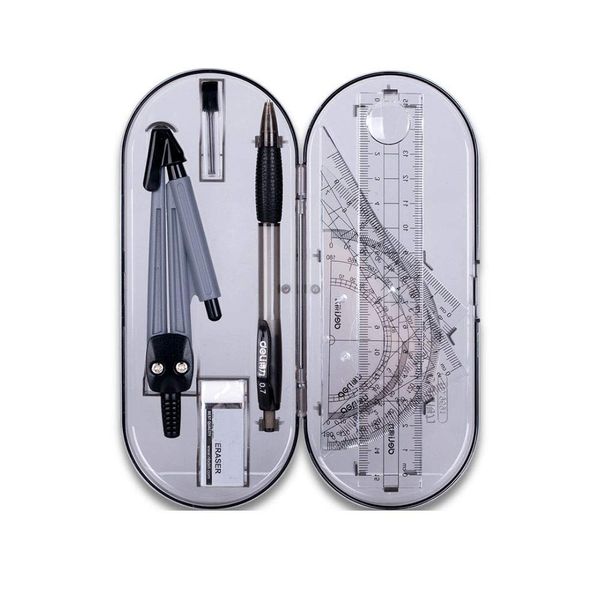 XINGSUI 8 Pcs Geometry Maths Set,Eometry Compass Set,for Drawing, Measurement, Mathematical Model, Learning Tool