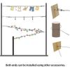 164FT Vinyl-Coated 304 Stainless Cable Wire Outdoor String Lights Hanging Kit