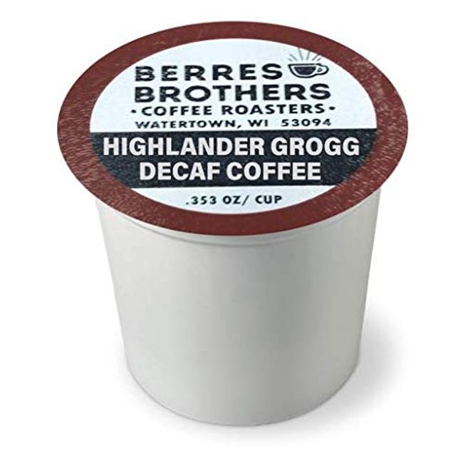 Berres Brothers Highlander Grogg Decaf Coffee 12 Count Single Serve Pods Compatible with Keurig K Cups K Pods Coffee Makers, Flavored Medium Roast Coffee