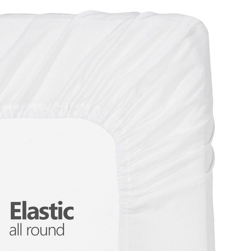 Micro Fiber 2 Twin XL Fitted Bed Sheets (2-Pack) Soft and Comfy - Twin Extra Long, 15" Deep Pocket, 39" x 80" Great for Dorm Room, Hospital and Split King Dual Adjustable Beds (Twin XL, White)