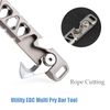 Hamans Titanium EDC Pliver Multi Tool Clover Bottle Opener Nail Puller Pocket Size EDC Multitool, QG04