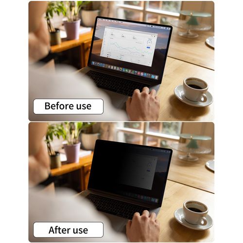 Seorsok 17 Inch 16:9 360°Laptop Privacy Screen Protector,Anti Peeping and Anti Blue Light Laptop Privacy Shield,Anti Glare Screen Protector Reduce Eye Strain & Eye Protection