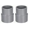 sourcing map PVC DWV Reducing Coupling Schedule 40 Gray 63mm x 75mm Socket 2pcs
