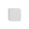 Jollein Molton Bed Fitted Sheet 2-Piece Set, 120 cm Length x 60 cm Width, White
