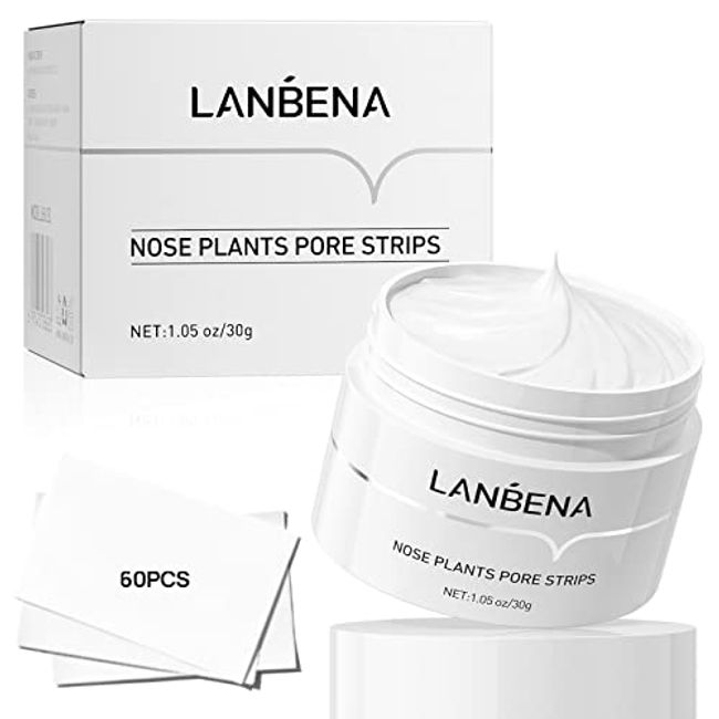 Lanbena Blackhead Remover Cream Nose Plant Pore Strips Acne Peel-off Facial  Mask