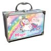 Nice Group - Magic Unicorn Case Make Up, Case with Mirror and Make-up Set for Children