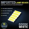 5 Super Bright mini LED T10 Wedge Base Replacement light Low Voltage Bulbs 12v