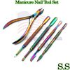 Manicure Nail Tool Set -Cuticle Nipper,Double Ended Pusher,Push Back Cuticle