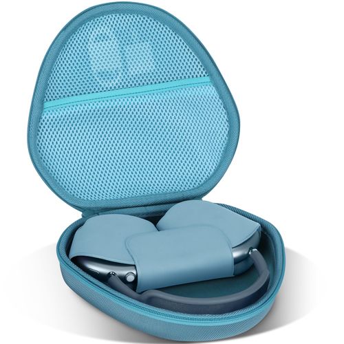 Lebakort Hard Case Compatible with Apple AirPods Max Over-Ear Headphones (Sky Blue Case)