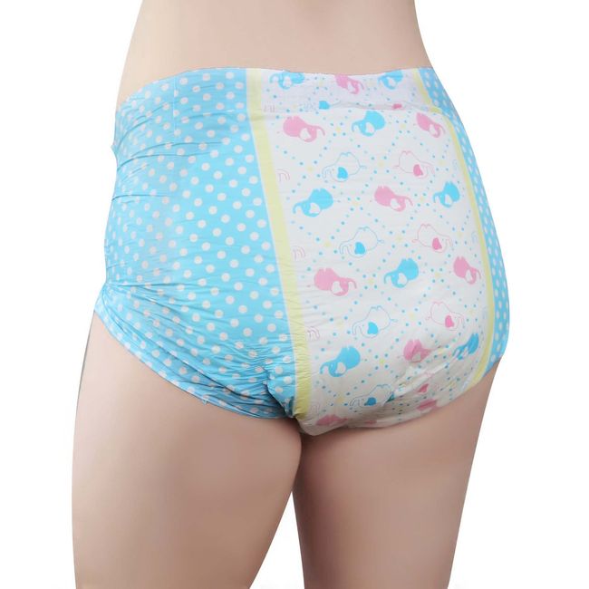  Littleforbig Adult Printed Diaper 10 Pieces - Little