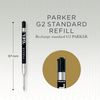 Parker Gel Pen Refills | Medium Tip (0.7mm) | Black QUINK Ink | 2 Count