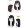 YIRU Bob, Fully Hand Planted, Women's Full Wig, Bangs, 100% Human Hair, Women's Clothing, Wig, Whorling, Partition, Medical Use, One-Touch Pin, Circular Hair Loss Disease, Thin Hair - Chestnut