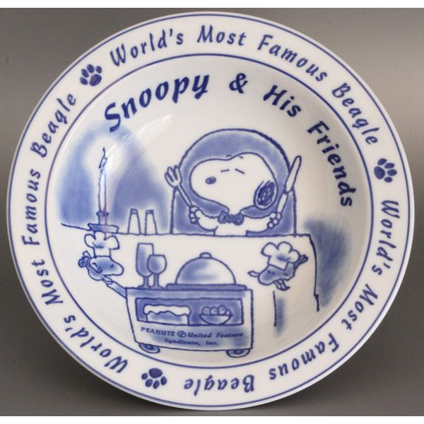 Simizu Pottery Cooking Snoopy Curry Pasta Plate, Itadashi